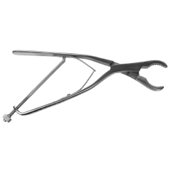 Kleszcze do trzymania kości ULRICH, zagięte, długość 28cm